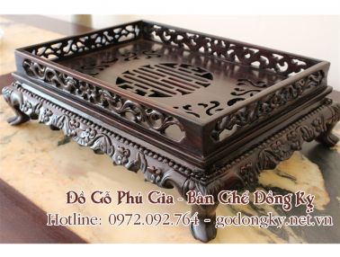 Khay Trà Gỗ Trắc thumb 4