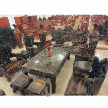 Bộ tam đa gỗ mun 12 món