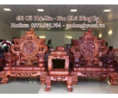 Bộ Rồng Bảo Đỉnh Gỗ Hương