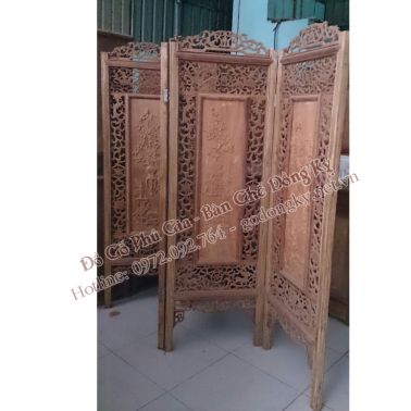 Bình phong đục tứ quý (BP01)