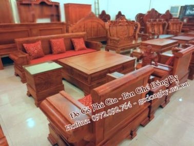 Bộ âu á kiểu đời mới 7 món gỗ hương