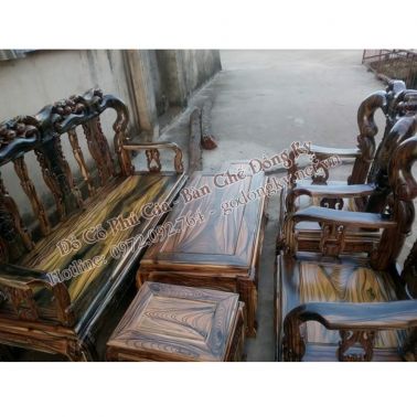 Bộ bàn ghế minh quốc đào cột đục