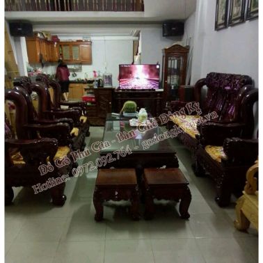 Bộ bàn ghế minh quốc voi tay 12
