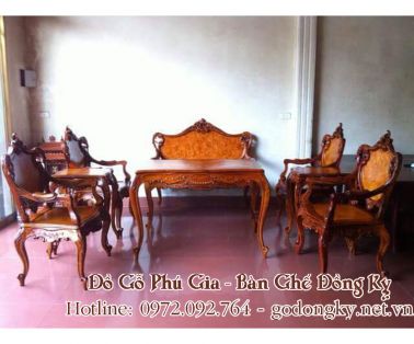 Bộ luy y hoa lá tây gỗ hương