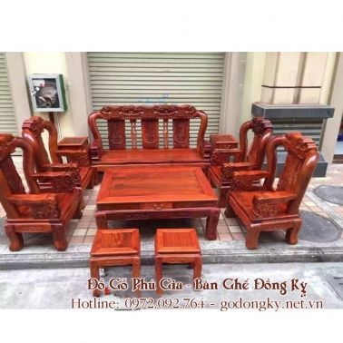 Bộ minh quốc đào tay 12 gỗ hương