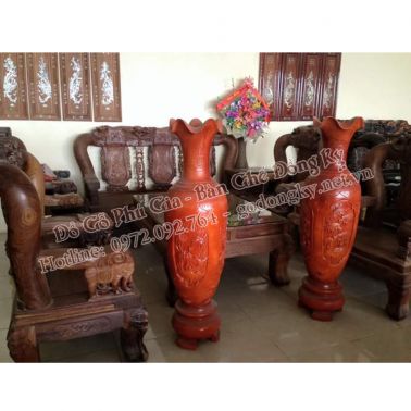 Bộ minh quốc voi gỗ cẩm lai