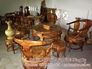 Bộ minh thúng gỗ nu nghiến