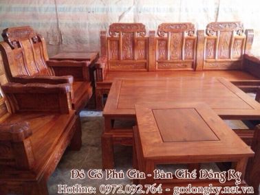 Bộ như ý tay voi 10 món gỗ hương 