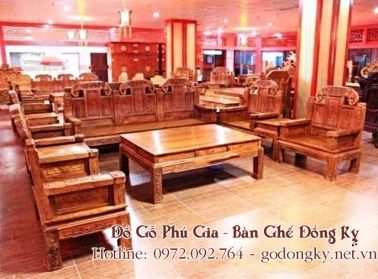 Bộ như ý tay voi gỗ hương