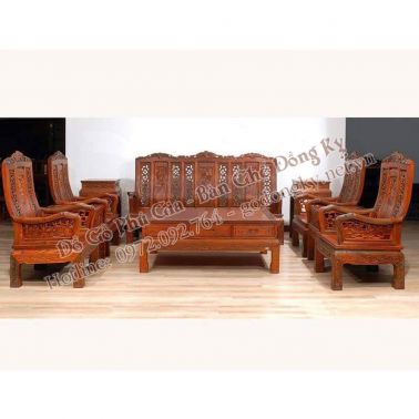 Bộ triện tứ quý gỗ hương 10 món