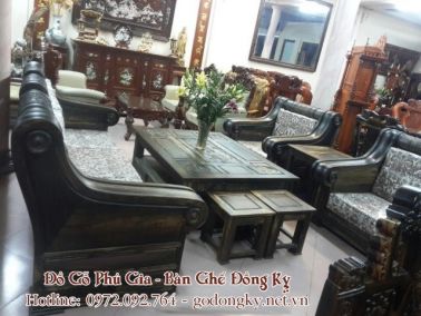 Bộ trống hộp gỗ mun hoa