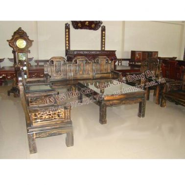 Bộ bàn ghế như y gỗ mun