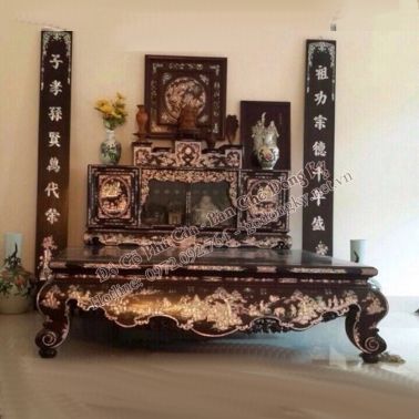 Bộ câu đối khảm chữ
