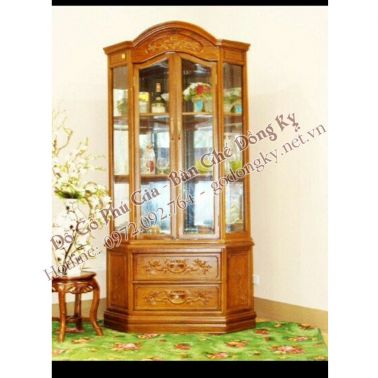 Tủ rượu góc kiểu bệ phảo